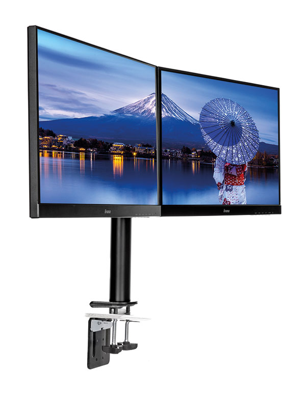 Stoni nosač za dva monitora IIYAMA DS1002C-B1 - dodatni pogled