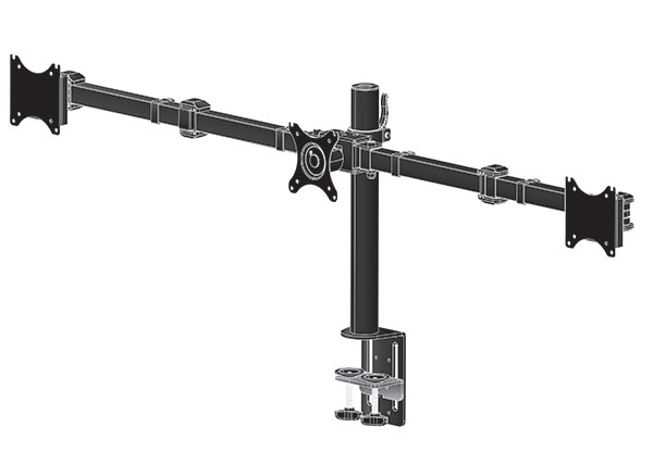 Stoni nosač za tri monitora IIYAMA DS1003C-B1 - dodatni pogled