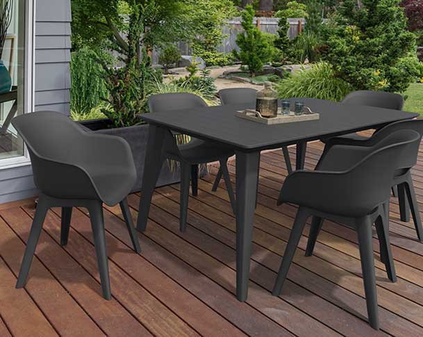 Keter Stolica Akola Grafit - dodatni pogled