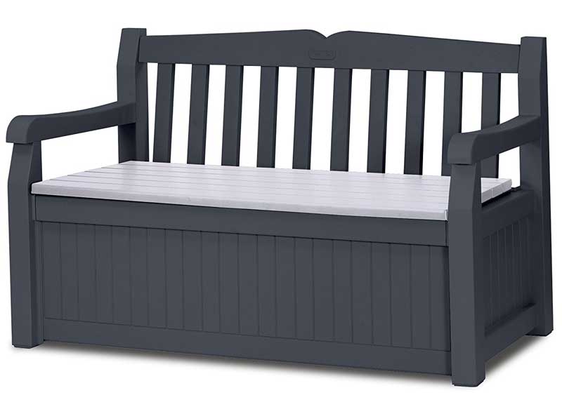 Keter Eden Klupa sa prostorom za odlaganje Grafit - dodatni pogled