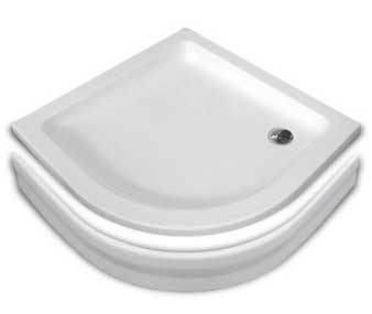 Tuš kada Fonte LUX R90x16 polukružna - dodatni pogled