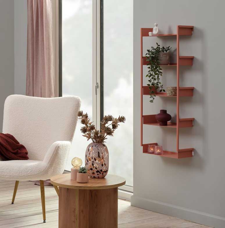 Zidna polica sa pet nivoa Assen - dodatni pogled