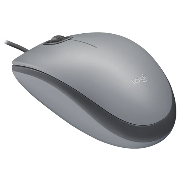 Logitech M110 Silent Mid Grey žični miš - dodatni pogled
