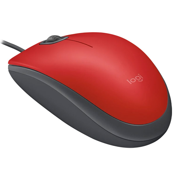 Logitech M110 Silent Red žični miš - dodatni pogled