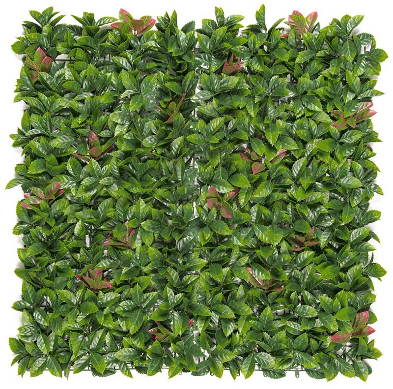 Dekorativna zidna obloga sa PVC lišćem Crveni lovor 1x1m - dodatni pogled