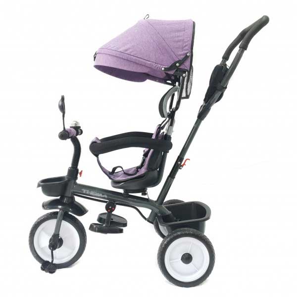 Dečiji tricikl Guralica sa tendom TS-018 Ljubičasti - dodatni pogled