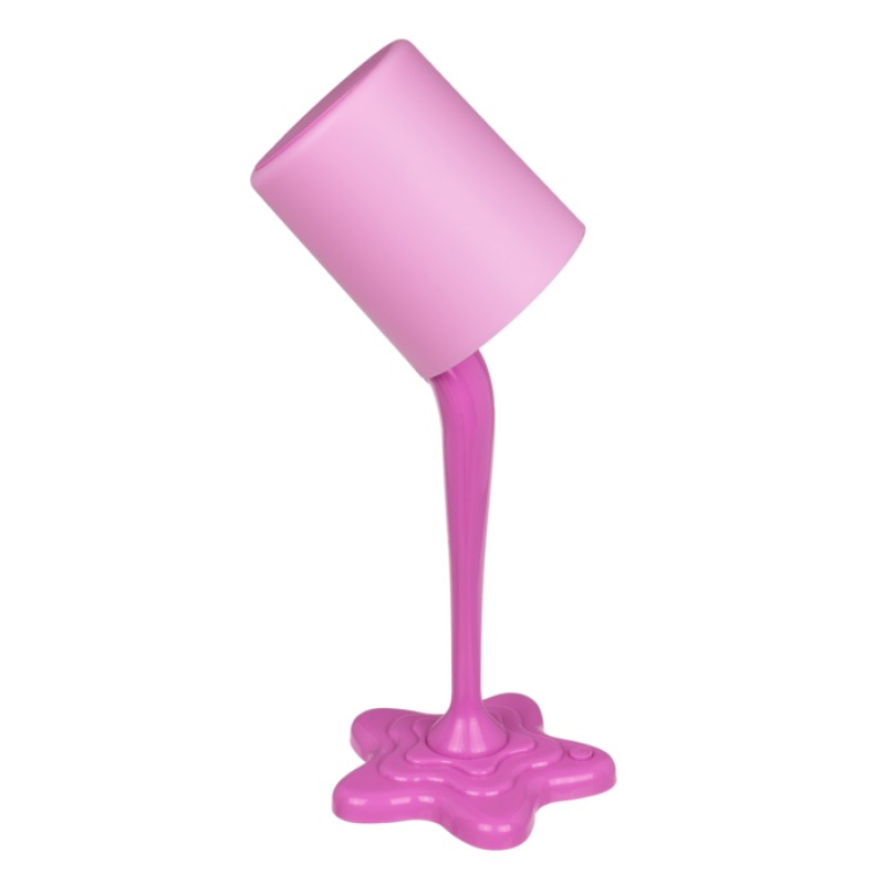 Stona USB lampa Split Paint Pink - dodatni pogled