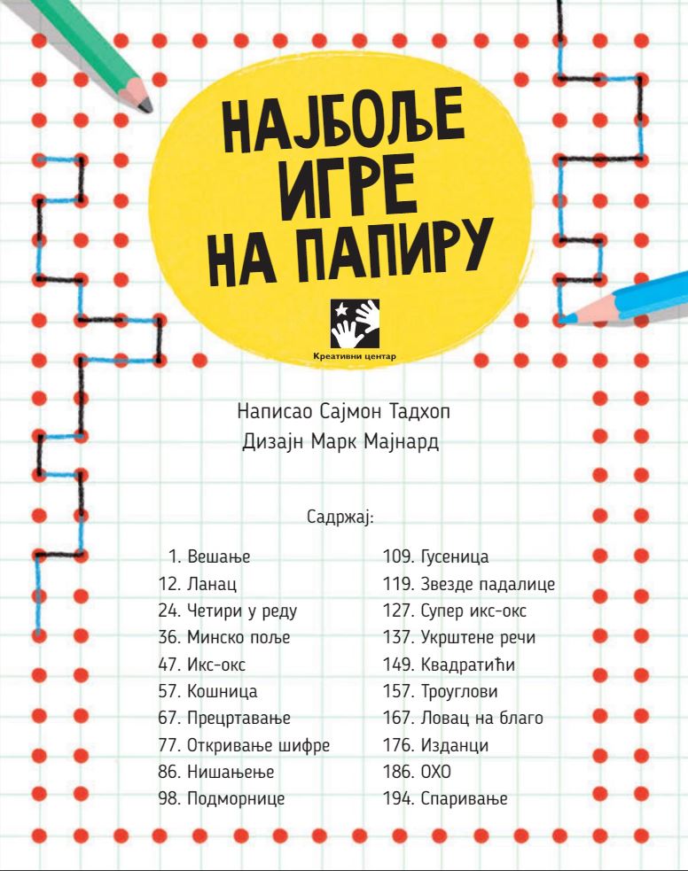 Najbolje igre na papiru Sajmon Tadhop Kreativni centar - dodatni pogled