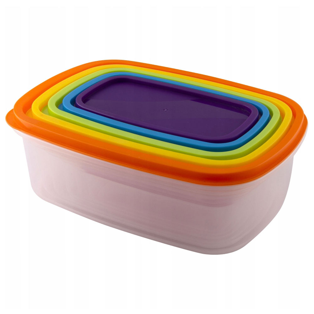 LAMART Set plastičnih posuda 6 komada RAINBOW LT6030 - dodatni pogled