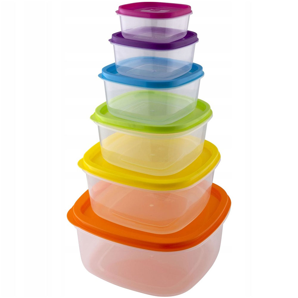 LAMART Set plastičnih posuda 6 komada RAINBOW LT6029 - dodatni pogled