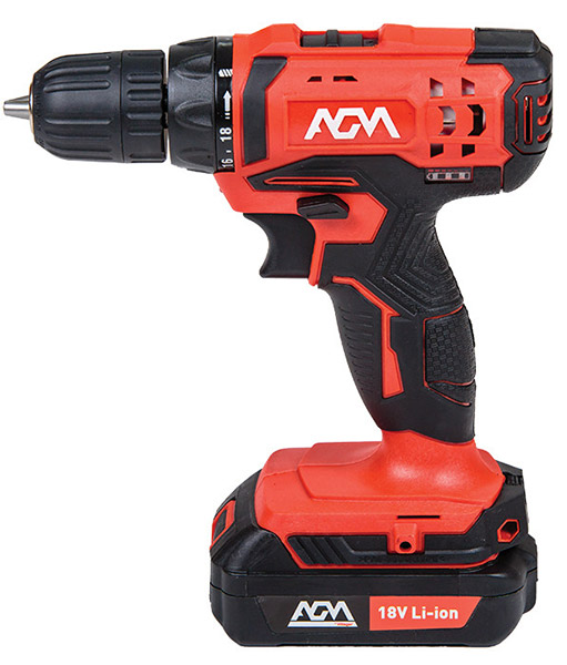 Akumulatorska bušilica šrafilica AGM BD 18V - dodatni pogled