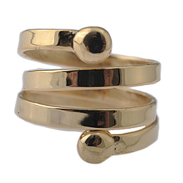 Dr. Relax - Spiralni prsten za mršavljenje - širi, pozlata - dodatni pogled