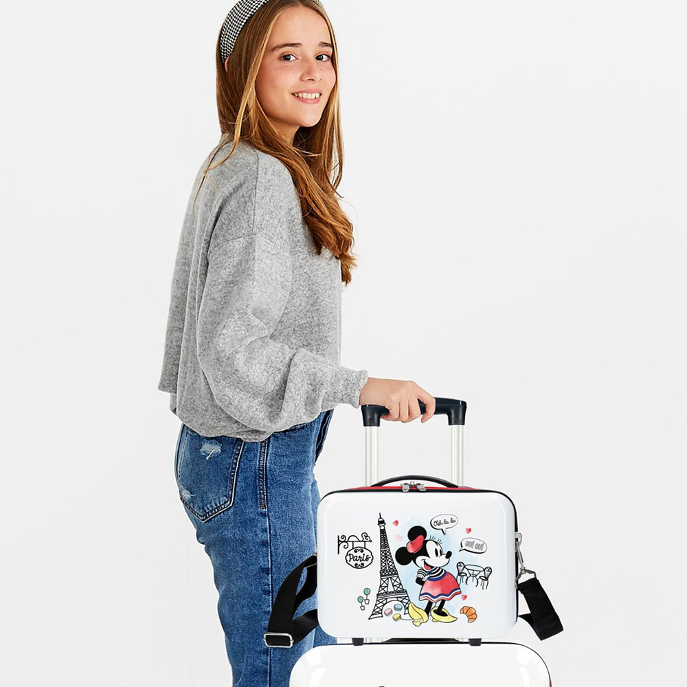 ABS Kofer za šminku Disney Minnie Around the world Paris Red 31539 - dodatni pogled