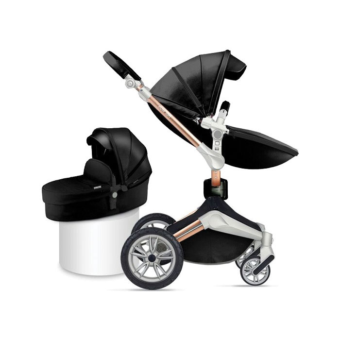 HOT MOM Kolica za bebe F22 2 u 1 F22 BLACK - dodatni pogled