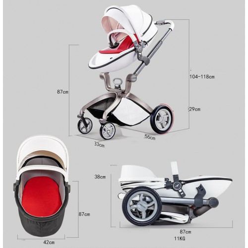 HOT MOM Kolica za bebe F22 2 u 1 F22 Leaves - dodatni pogled