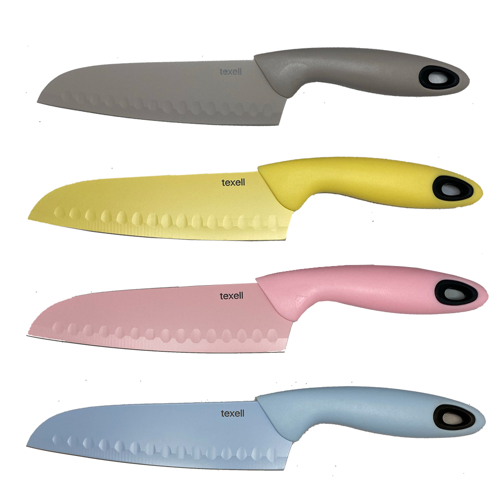 Nož santoku Spring Texell TNS-SN334 plava - dodatni pogled