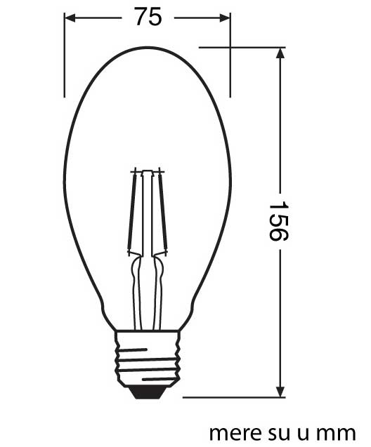 Osram LED filament sijalica Toplo bela 4W E27 4058075091979 - dodatni pogled