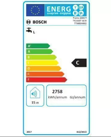 Bosch standardni bojler TRONIC TR2000T 80 B - dodatni pogled