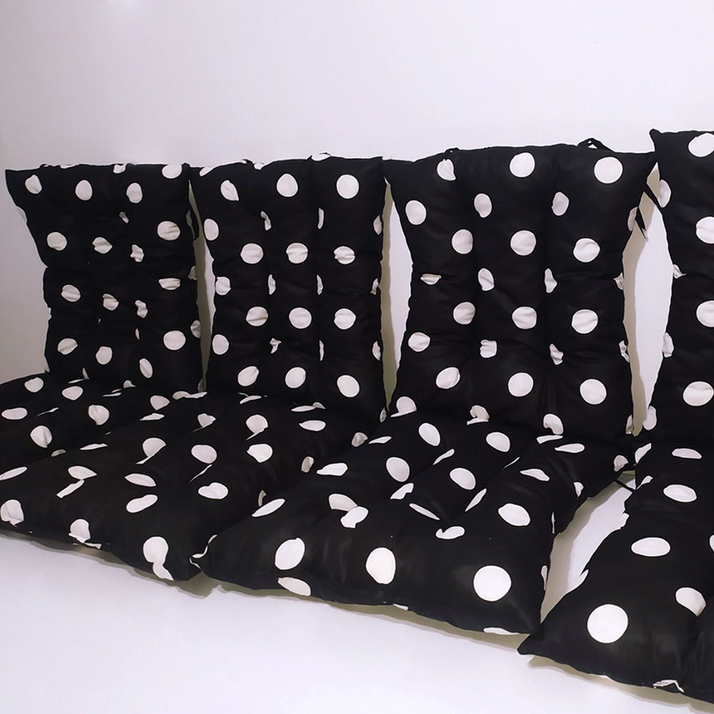 Pamučni Jastuk sa Naslonom Za Stolicu 40 x 80 cm Big Dots BW - dodatni pogled