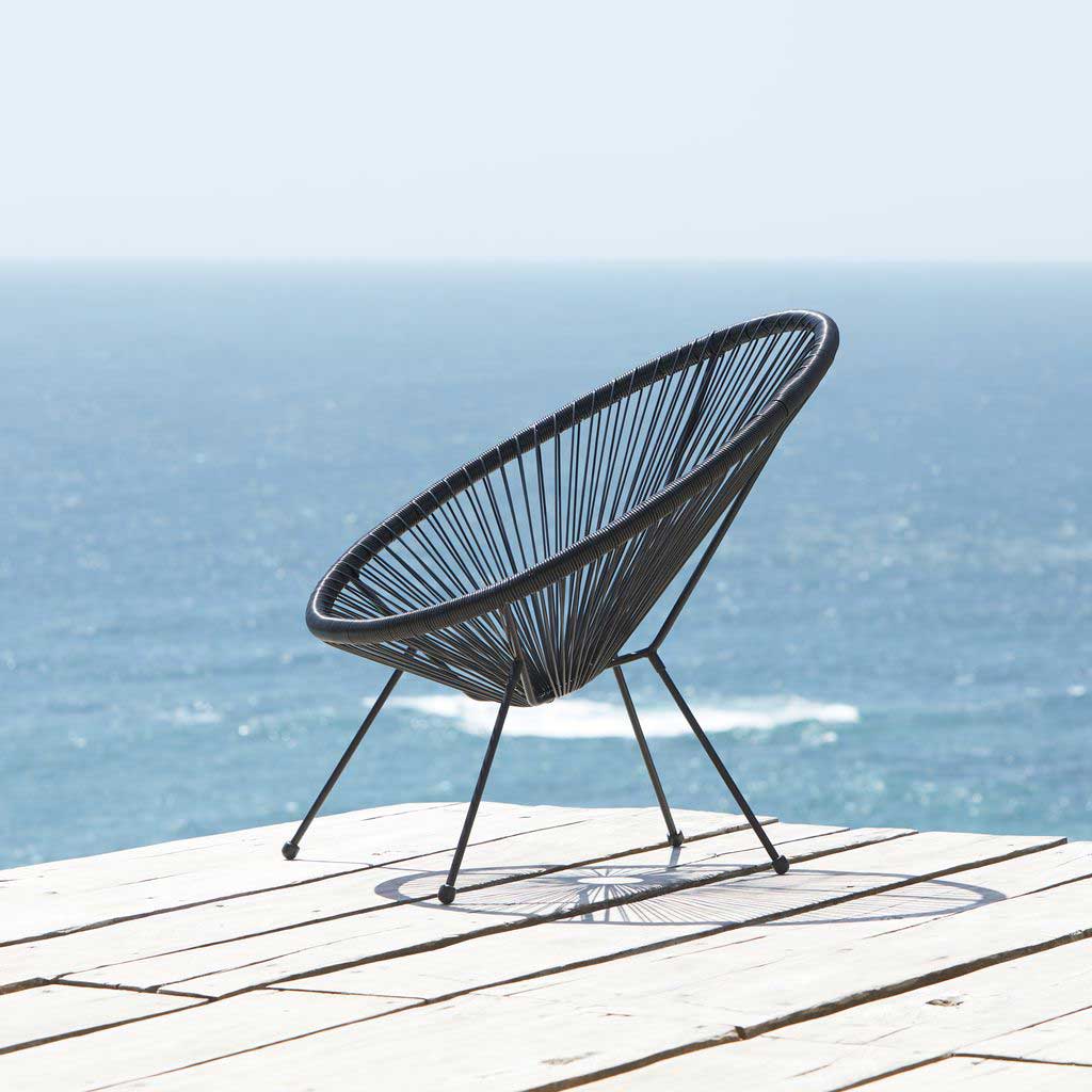 Baštenska Lounge Stolica Surry Black - dodatni pogled