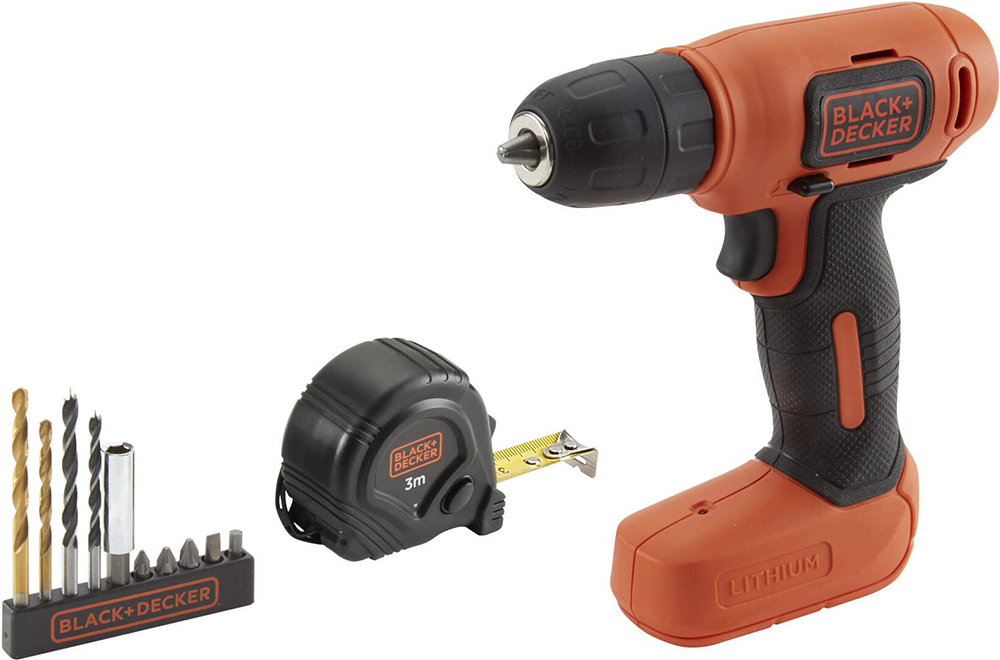 Black+Decker Akumulatorska bušilica-odvijač BDCD8GPA + set od 10 delova - dodatni pogled
