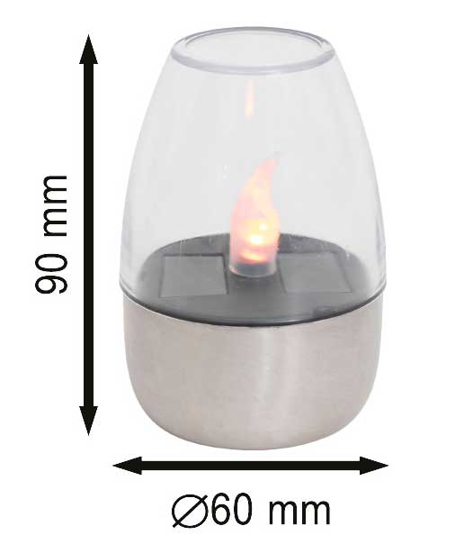 Solarne lampe u obliku svećnjaka Set 3 komada CDS93 - dodatni pogled