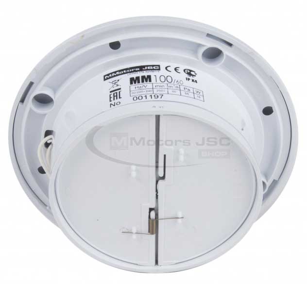Ventilator za kupatilo sa zaklopcem MMotors MM 100 1030 - dodatni pogled