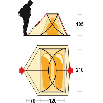 Ferrino Sator T-Home 2 - dodatni pogled