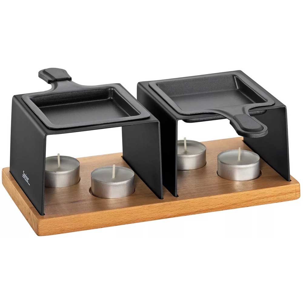 SPRING Set raklet posuda za topljenje sira Kase Raclette Gourmet za dve osobe - dodatni pogled