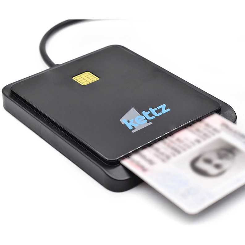 USB čitač ID smart i SIM kartica Kettz CR-K1000B - dodatni pogled
