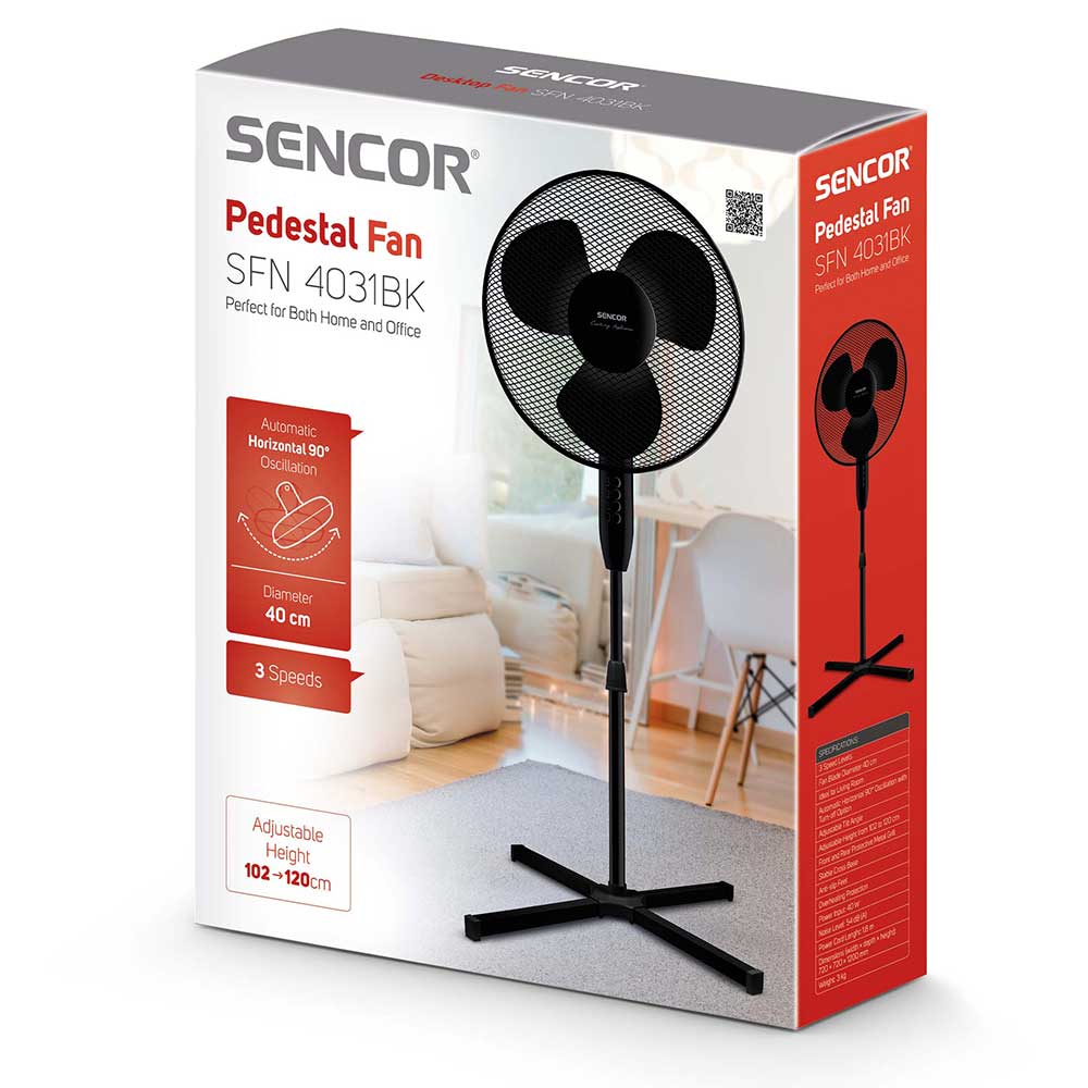 SENCOR Podni ventilator SFN 4031BK - dodatni pogled