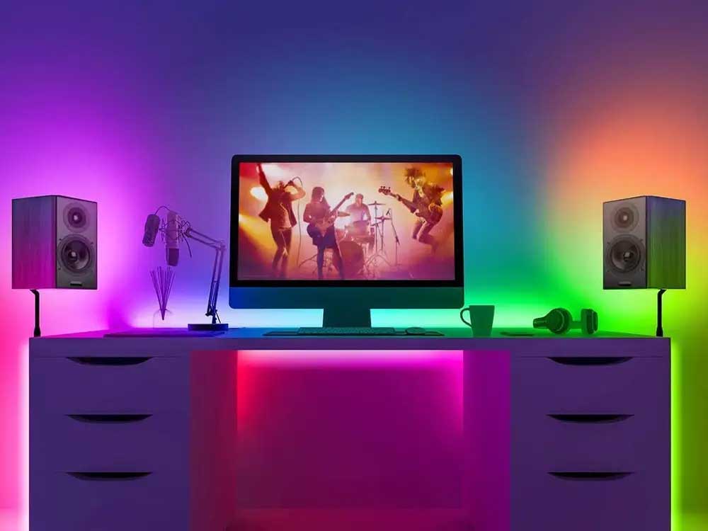 Smart LED Traka 5m RGB sa kontrolom preko daljinskog upravljača ili WiFi - dodatni pogled