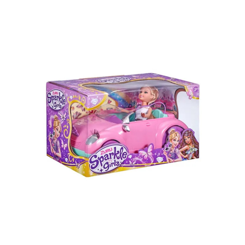 SPARKLE GIRLZ Dečiji set za igru Lutka i pink automobil - dodatni pogled