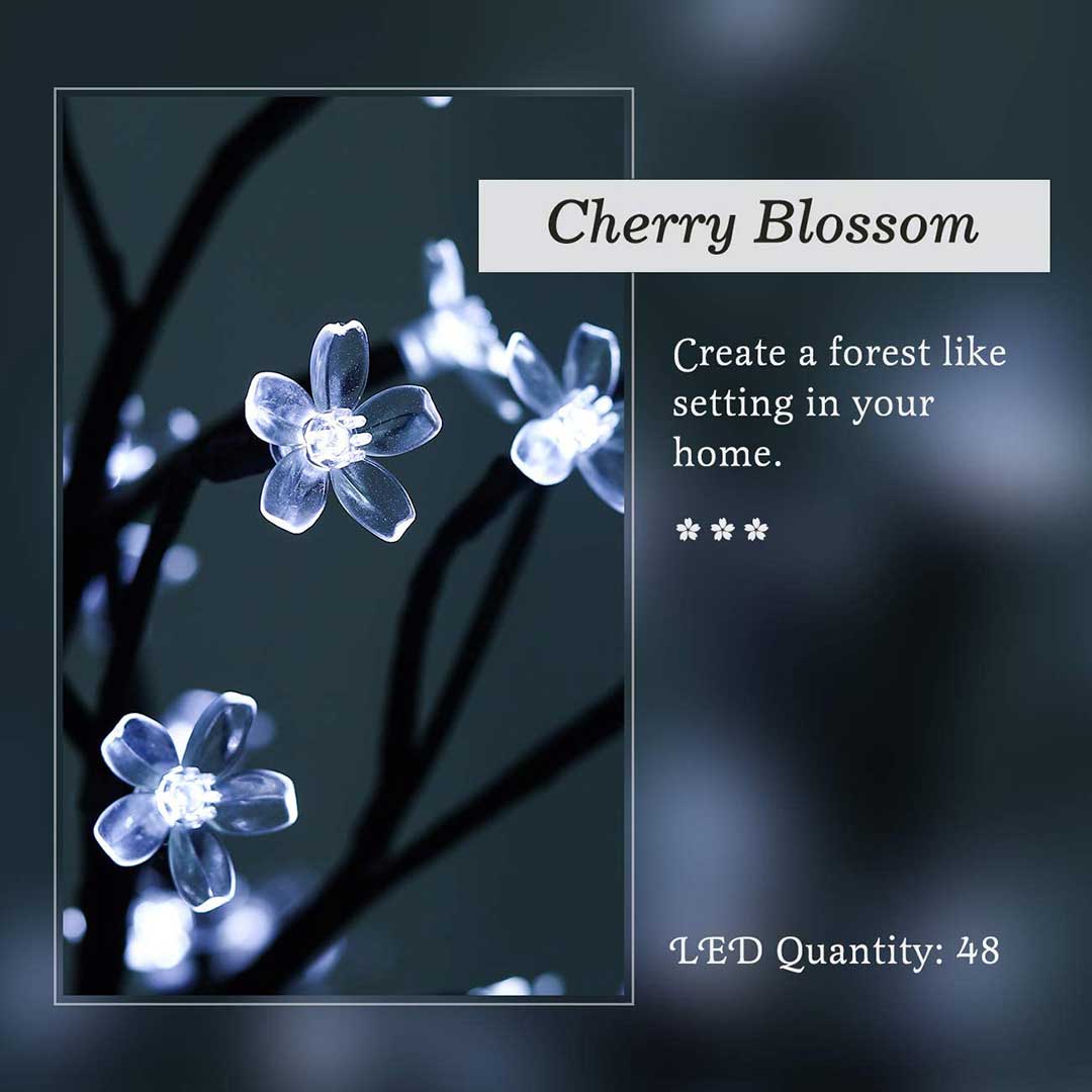 LED Svetleće Drvo Bonsai 45 cm - Hladno Belo Svetlo - dodatni pogled