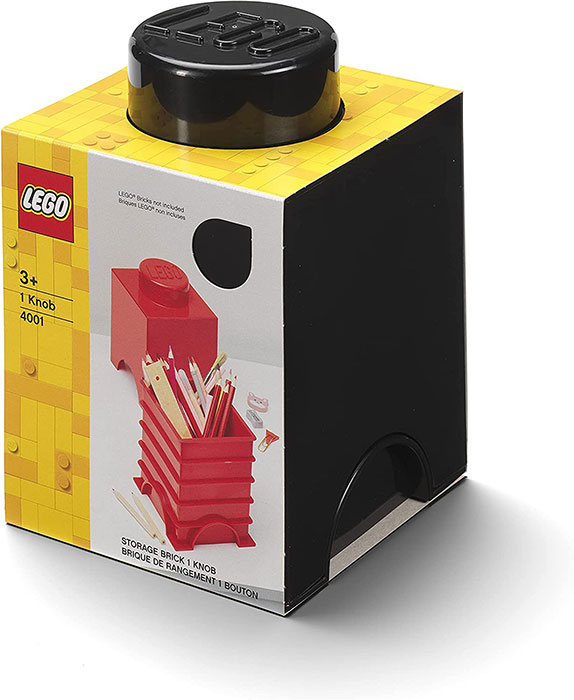 Kutija za odlaganje LEGO® Kocka 1 četvrtasta crna 4001 - dodatni pogled