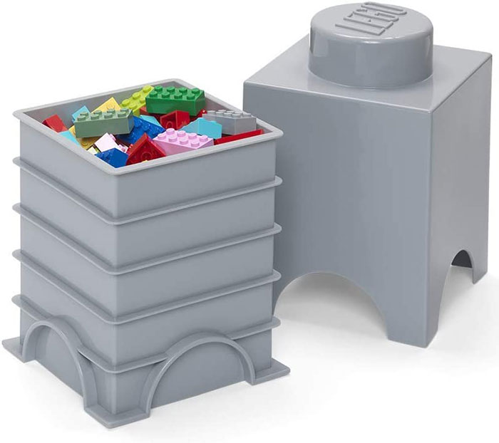 Kutija za odlaganje LEGO® Kocka 1 četvrtasta kamenosiva 4001 - dodatni pogled