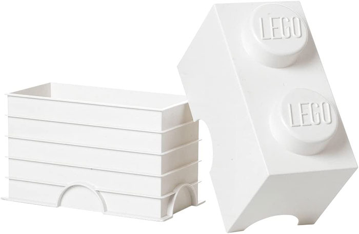 Kutija sa poklopcem LEGO® Kocka 2  24x18x12cm bela 4002 - dodatni pogled