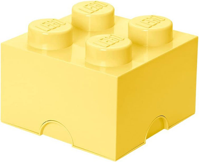 Kutija za odlaganje LEGO® Kocka 4  25x25x18cm pastelnožuta 4003 - dodatni pogled