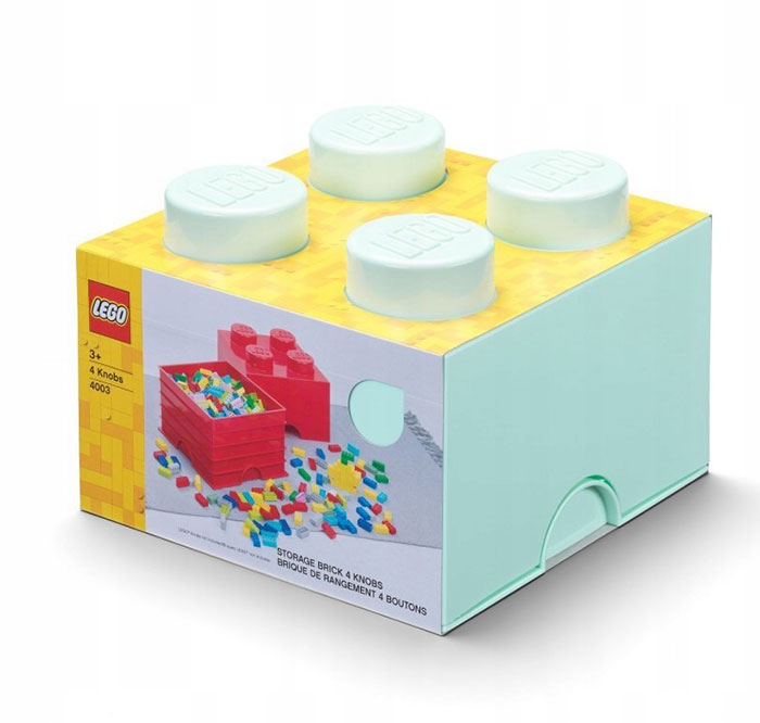 Kutija za odlaganje LEGO® Kocka 4 25x25x18cm akva 4003 - dodatni pogled