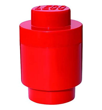 Okrugla kutija sa poklopcem LEGO® 12x18x12cm crvena 4030 - dodatni pogled