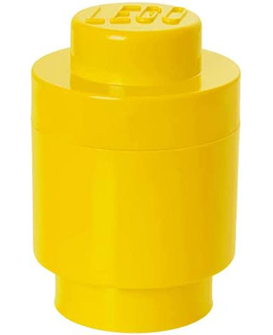 Okrugla kutija sa poklopcem LEGO® 12x18x12cm žuta 4030 - dodatni pogled