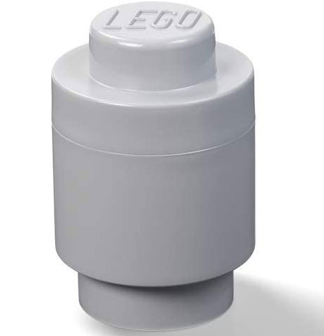 Okrugla kutija sa poklopcem LEGO® 12x18x12cm siva 4030 - dodatni pogled