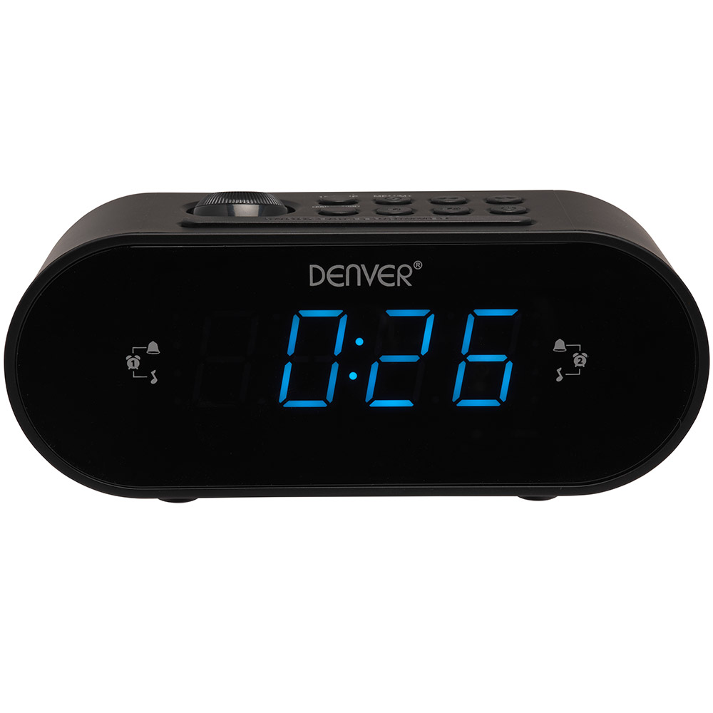 FM radio alarm sa projektorom vremena Denver CRP-717 crni - dodatni pogled