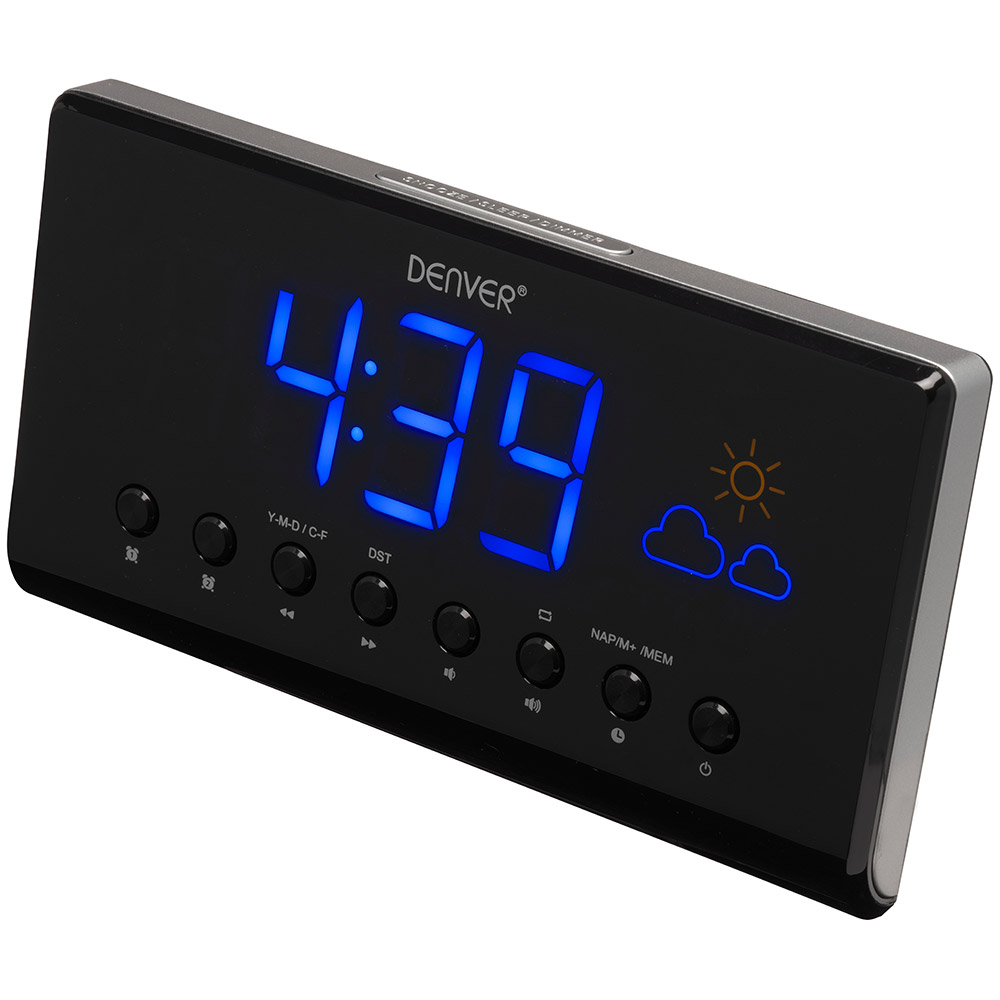 Radio budilnik meteorološka stanica Denver CR-718 - dodatni pogled