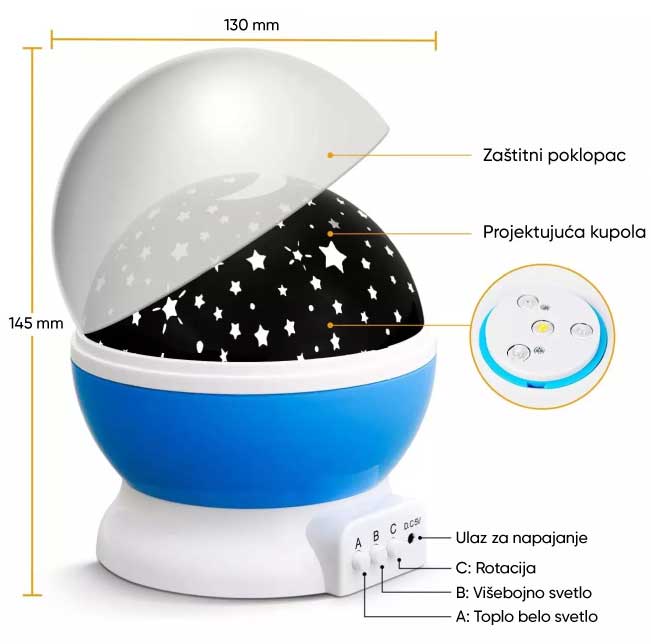 Lampa zvezdano nebo NLZ9182A - dodatni pogled