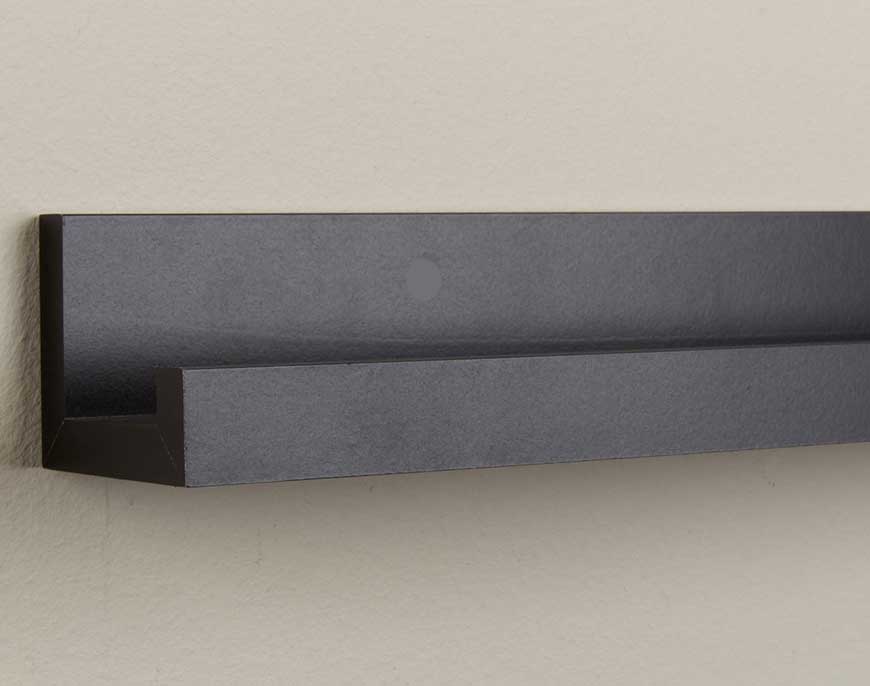 Zidna Polica za Tegle ili Slike 115 cm Black - dodatni pogled