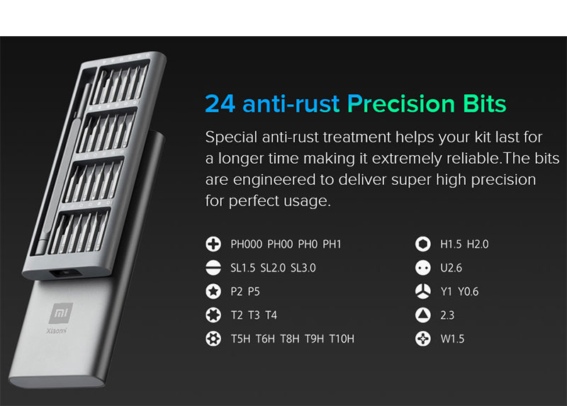 Šrafciger sa garniturom bitova Xiaomi Mi Precision Screwdriver Kit - dodatni pogled