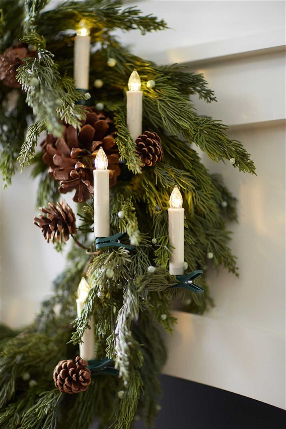 LED Sveće sa Štipaljkama za Jelku Vela Niz od 20 Komada - dodatni pogled