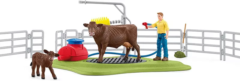 Schleich figurice Domaće životinje - Kupanje krava 42529