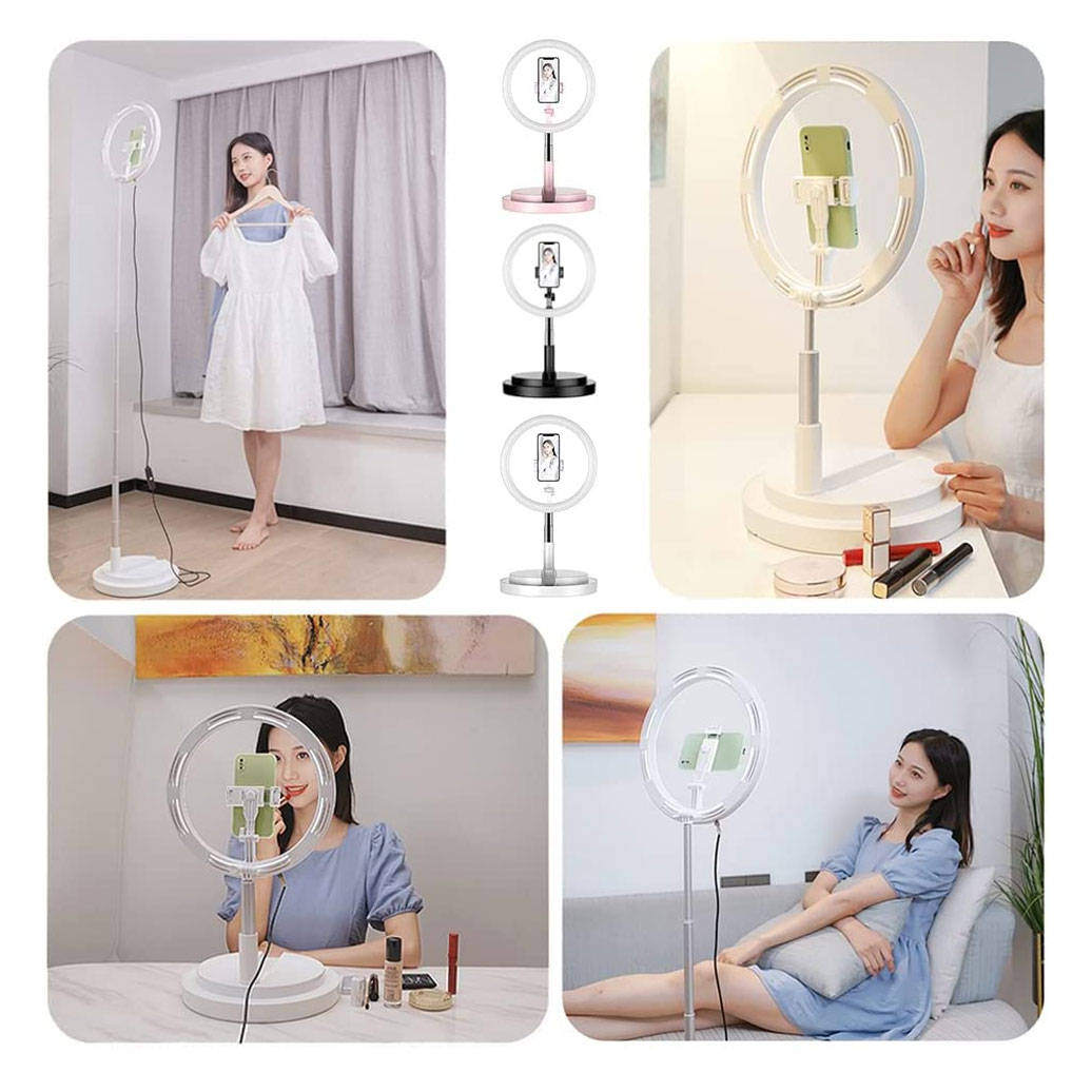 Selfi stalak sa LED svetlom Ring stand black - dodatni pogled